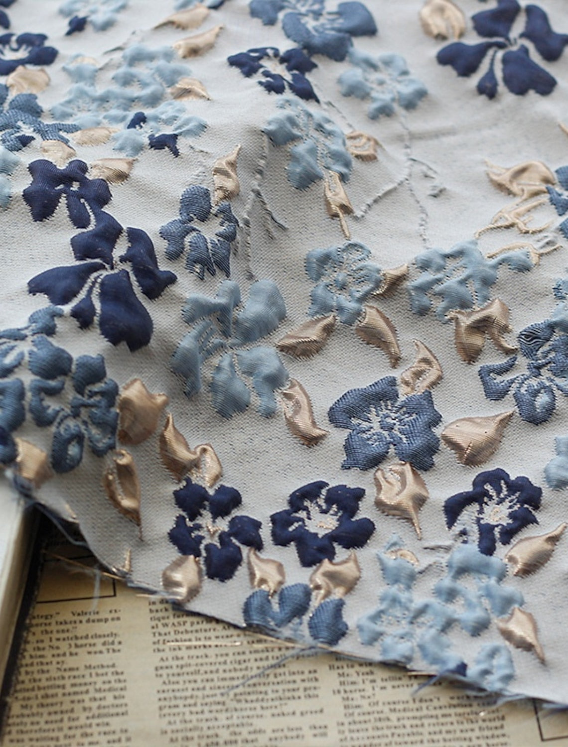 Bow Sleeveless A-Line Floral Print Tea-Length Evening Dress