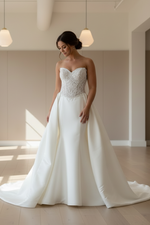 Mermaid Wedding Dress with Lace Corset Bodice