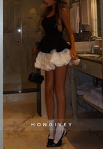 A-Line Regular Straps Ball Gowns Short Homecoming Dress with Flowers