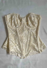 Strapless Sweetheart Lace A-Line Scalloped Neck Mini Homecoming Dresses with Corset