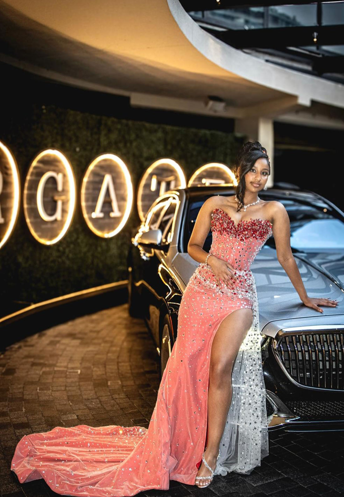 Sweetheart Beaded Sleeveless Mermaid Floor-Length Prom Dress for Black Girl