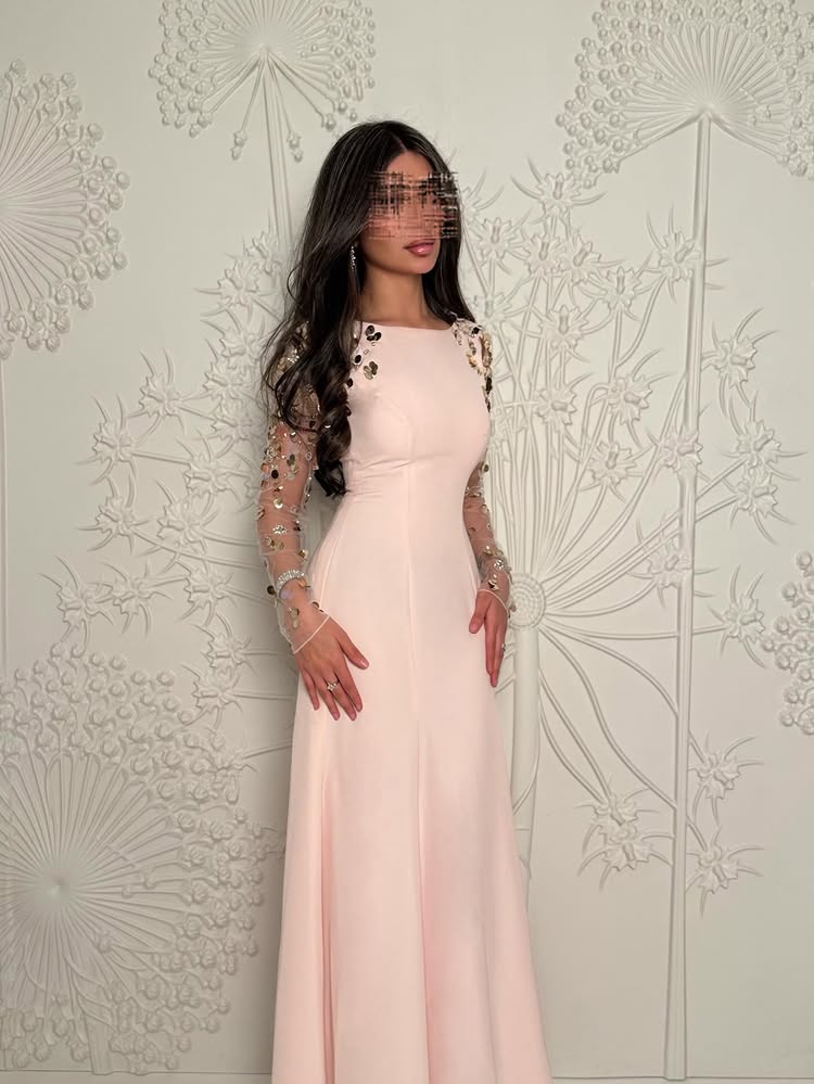 Long Sleeve Sequins Sparkle Mermaid Foraml Women Evening Dress