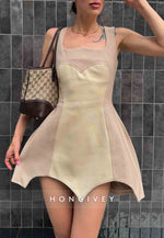 Crisscross Back A-Line Regular Straps Sleeveless Short Homecoming Dresses