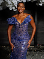 Sweetheart Sleeveless Beaded Sparkle Feather Prom Dress for Black Girl