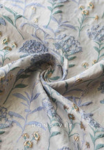 A-Line Flowers Sleeveless Tea-Length Low Back Semi Formal Evening Gown