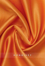 Off the Shoulder V-Neck Floor-Length Satin Short Sleeves Princess Evening Gown