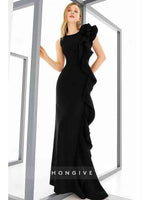 O-Neck Sleeveless Mermaid Evening Dress