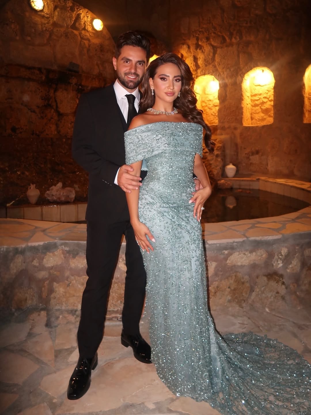 Sparkle Sequins Off the Shoulder Mermaid Evening Dress Floor-Length