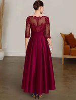 A-line Christmas dress bride's mother's dress formal wedding guests
