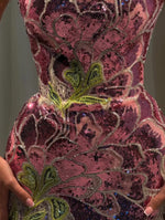 Exquisite Strapless Sleeveless Sequins Sparkle Flowers Mermaid Prom Dress