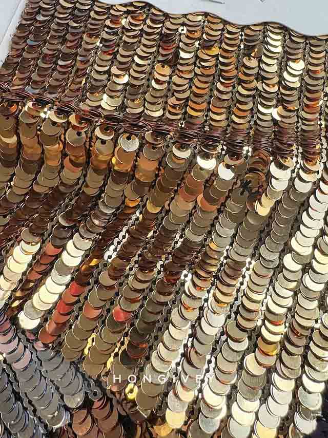 Glod O-Neck 3/4 Sleeve A-Line Tea-Lenght Evening dress