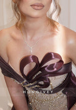 Sparkly Off the Shoulder Sheath Evening Gowns with Beading