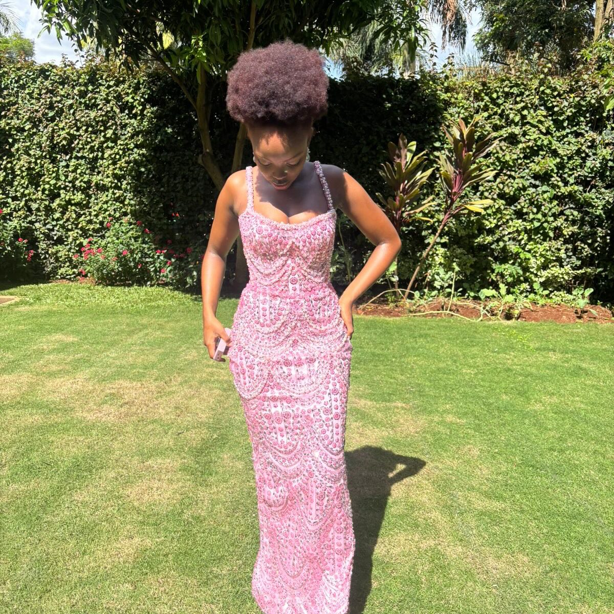 Spaghetti Strap Sleeveless Beaded Sparkle Mermaid Prom Dress for Black Girl