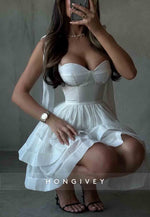 Off the Shoulder Pleated Sweetheart Princess Homecoming Dresses with Bowknot