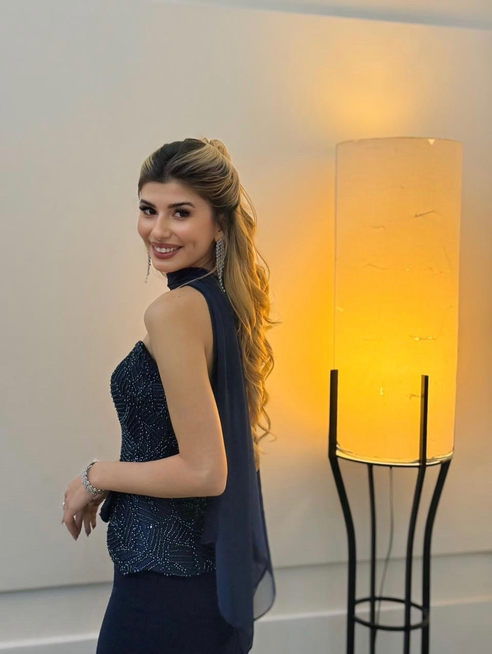 Strapless Beaded Applique Sleeveless Mermaid Shawl Formal Evening Dress