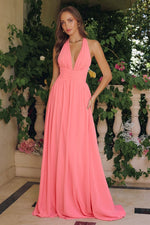 A Line Long Formal Evening Prom Dress