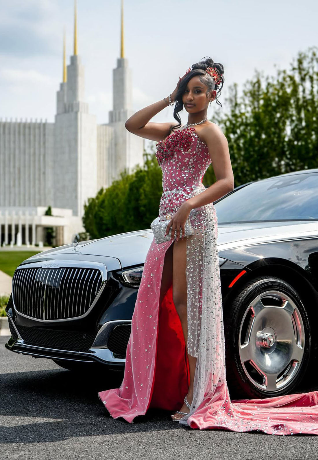 Sweetheart Beaded Sleeveless Mermaid Floor-Length Prom Dress for Black Girl