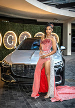 Sweetheart Beaded Sleeveless Mermaid Floor-Length Prom Dress for Black Girl