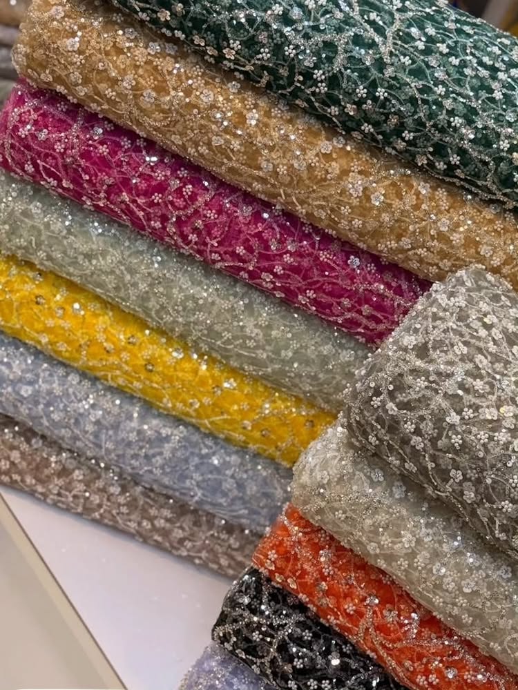 Pink Sequins Sparkle Off the Shoulder Lace Long Sleeve Mermaid Floor-Length Evening Dress