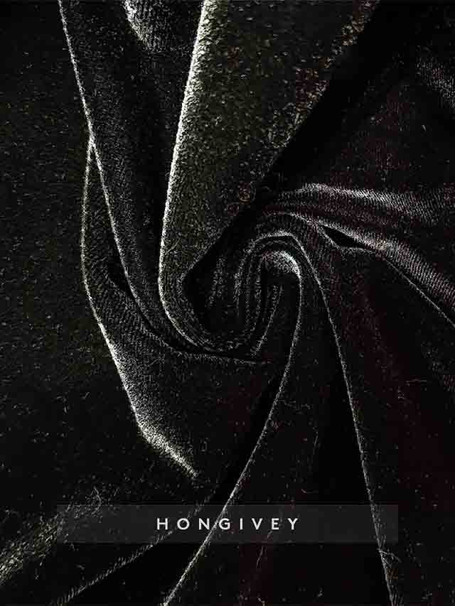 High Neck Mermaid Long Sleeve Evening Gown Side Slit