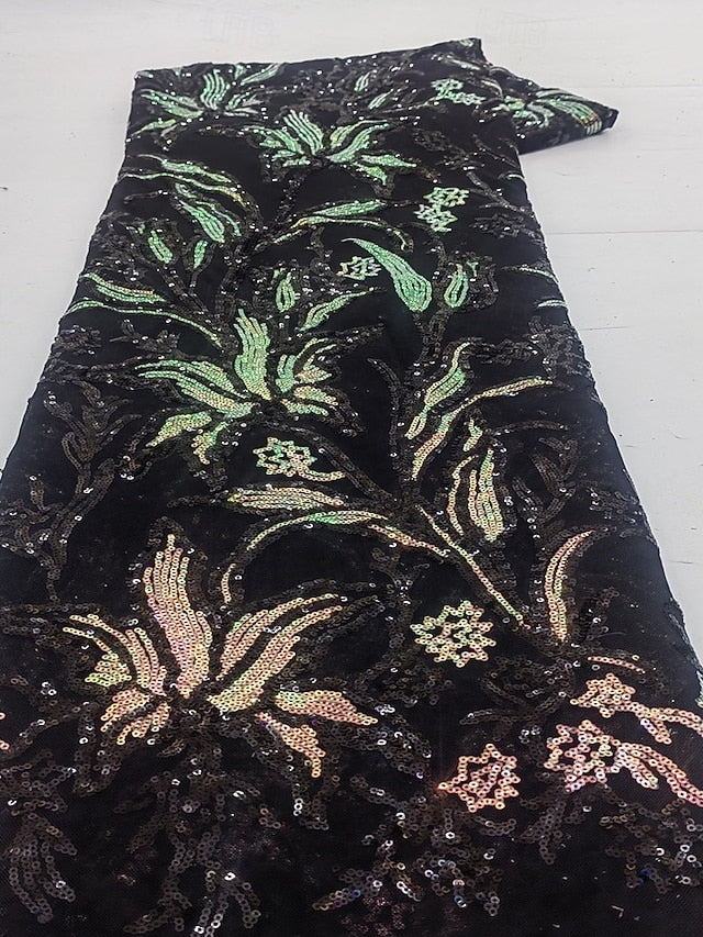 One Shoulder Sleeve Bow Mermaid Sequins Sparkle Flowers Mother of the Bride Dress