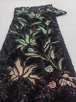 One Shoulder Sleeve Bow Mermaid Sequins Sparkle Flowers Mother of the Bride Dress