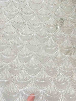 Zipper Floor-Length A-line Evening Gown Sequined Long Sleeve