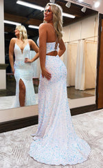 L0869 - Ornate Mermaid Bodice Fitted Couture Dress